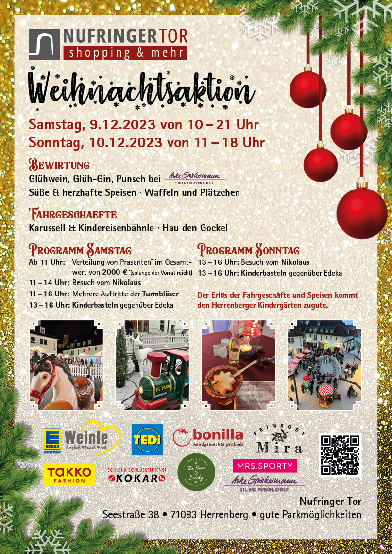 Übersicht Weihnachtsaktion 2023